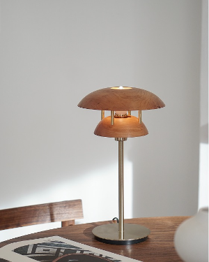 Wood table lamp stand light WS02
